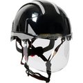 Pip Evo Vista Ascend Industrial Safety Helmet, Type I, Vented, ABS Shell, Integrated Faceshield, Black 280-EVSV-CH-11SR